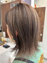 オンカラー(ON.COLOR)&nbsp;大人ハイライトグレージュボブ