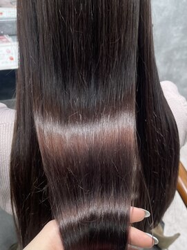 フォンド 津田沼(fond.) 切りっぱなしボブ/エアリーロング/美髪/ピンクブラウン/津田沼