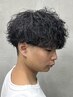 【2回目以降のお客様】メンズカット＋波巻きパーマ　¥11500～（波巻き）