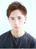 ツーブロック刈り上げアップバング