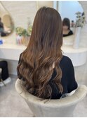 エクステでつくるロングヘア