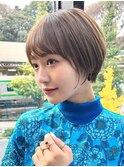 30代40代大人女性/前髪ありショートボブ/ショートヘア/髪質改善