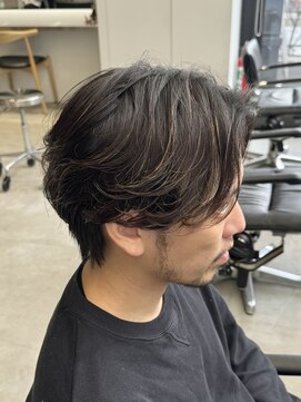 レタッチ バイ フィフス 天神大名(RETOUCH by fifth) ニュアンスパーマフェザーパーマセンターパートシャドウパーマ