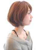 丸みが可愛いひし形ボブ　ワンカール