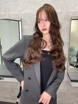 リリー(Lilley)&nbsp;マロンベージュ×小顔レイヤー×韓国風巻き×髪質改善