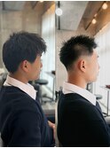 メンズフェードbefore＆after◎三軒茶屋 RYUKI メンズカット
