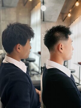 ボンド 三軒茶屋(Bond) メンズフェードbefore＆after◎三軒茶屋 RYUKI メンズカット