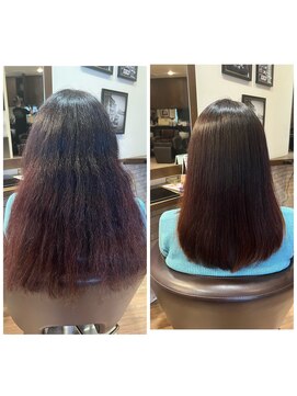 カーロ 白楽店(Caro) ノンアルカリ縮毛矯正オーガニックカラーハホニコトリートメント