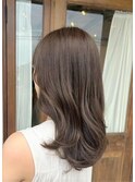透明感ブラウン×ナチュラルロング#大人女性 #ツヤ感カラー