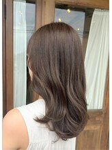 リエットヘアー 杢左店(Lie-et. hair) 透明感ブラウン×ナチュラルロング#大人女性 #ツヤ感カラー