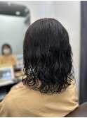 オイルケアパーマで時間が経ってもゆるふわウェーブ！