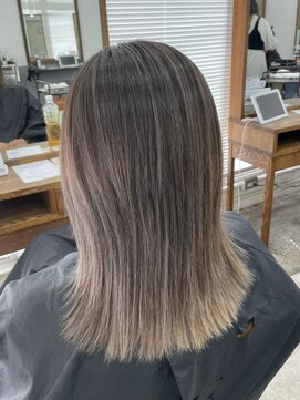 アジールヘア 北千住駅西口店(agir hair) ミルクティーベージュハイライトカラー