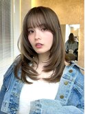 レイヤーカット、オリーブベージュ、銀座、銀座美容室
