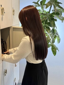 シエル バイ ケンジ 登戸 生田(CIEL by KENJE) 艶髪オージュアトリートメントブラウンカラーロング