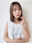 透明感ココアベージュ×大人ボブレイヤー小顔美髪◎p川口