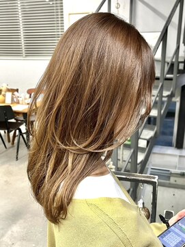 ヘアー アイス 御器所本店(HAIR ICI) 20代30代40代大人可愛いベージュカラー髪質改善トリートメント