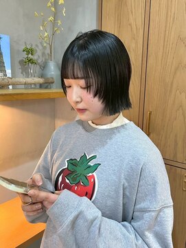 コミレ(COMILE) ボブ/オリーブカラー/レイヤー/髪質改善/縮毛矯正/上前津