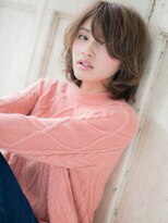 モッズ ヘア 福岡姪浜店(mod's hair)&nbsp;mod's姪浜/ハイライト抜け感ミディアムレイヤーハッシュボブj