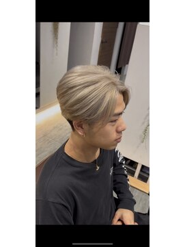 クレヨン ケース(Crayon case) メンズ 刈り上げハイトーンカラーマッシュ