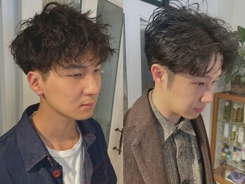 ハクオム 大須(HaKU Homme)の写真/【上前津1分】《大人メンズカジュアル》似合わせニュアンスメンズパーマでキメすぎない余裕と高い再現性◎