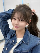 マウル 栄(MAEUL)&nbsp;流し前髪×大人顔まわり(ミルクブラウン/栄/名古屋)