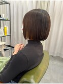 切りっぱなしボブ
