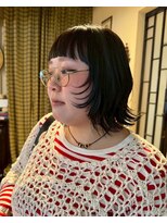 グッドフェローズ キタホリエ(GoodFellas kitahorie) レイヤーカットで遊ぶナチュラル内巻きヘアハイトーン艶感