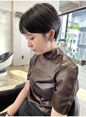 NUDE斜めバング眉上バング ベリーショート コンパクトショート