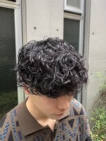 メルシー ドゥ メンズ(merci deux)&nbsp;無造作カールシャドウパーマ ツーブロックマッシュ