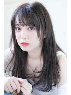 トワイスアップ(TWICE UP) ロングスタイル/レイヤーロング/アッシュブラック/夏カラー