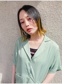 毛先ポイントカラー イエロー