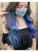 【#インナーカラー×ユニコーン】by RISA#ツートーンカラー
