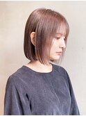 ストレートスタイル_アースカラーくびれヘアツートン_28949