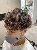 マッシュ×スパイラルパーマ
