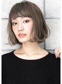☆プラチナグレージュ × 無造作 ☆ パリジェンヌ風 BOB ☆