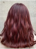 ブリーチオンカラー/レッドパープル