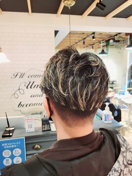 アンバーロイス 綱島(umber royce) メンズコントラストハイライト rikuto