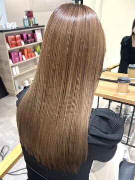 ムク 横浜店(muku) ミルクティーベージュダブルカラーケアブリーチインナーカラー