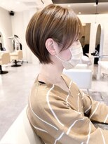 ヴィサージュタイム(VISAGE thyme) 丸みショートボブ/ショート/ショートボブ/ハイライト/ベージュ