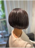 30代40代50代×グレージュカラー白髪ぼかし×小顔ショート代官山