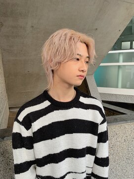 シーン 原宿(scene) ホワイトミルクティー/ホワイトベージュ/ハイトーンウルフ