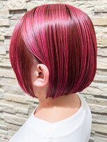 ヘアーレナータ 八王子(HAIR RENATA)&nbsp;20代30代40代大人可愛いハイライトピンクカラーナチュラルボブ