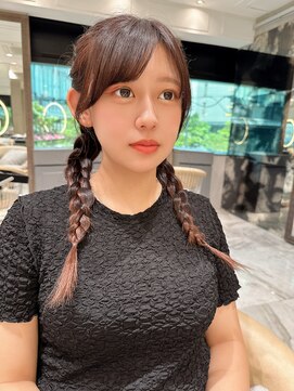 ロンド ジュルード 名古屋(Lond jeloud) ○ 名駅 栄 名古屋駅 ブリーチなしダブルカラー ボブ ＊605