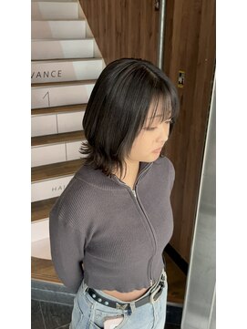 アヴァンス 天王寺店(AVANCE.) ウェーブ×オリーブグレージュ