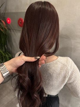 リリアーナ(LILIANA) カシスレッドカラー ブリーチなしカラー 髪質改善 縮毛矯正 池袋