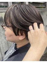 テントヘアー(tent hair)&nbsp;白髪ぼかし＋コントラストハイライトstyle*
