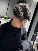 MEN'S/ランダムフェザーパーマ/フェード/メンズパーマ