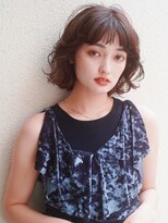 レジュアル(RESSUAL)&nbsp;ホワイトグレージュミニウルフデジタルパーマチェリーブラウン