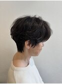 レディースショートマッシュパーマ