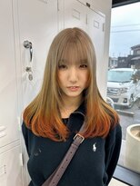 ノートエートル 西金沢(Nought etre)&nbsp;10代/20代/ハイトーンカラー/オレンジカラー/裾カラー/秋カラー